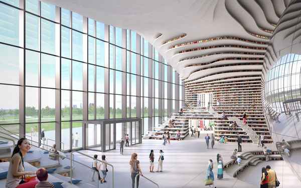 Компания MVRDV создала уникальный дизайн для библиотеки Tiahjin Binhai в Тяньцзине  